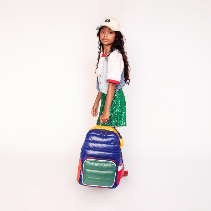 Trendy backpack for children from 6 years. The Jeune Premier New Bobbie Puffer Pop is a rework of the classic Bobbie model.