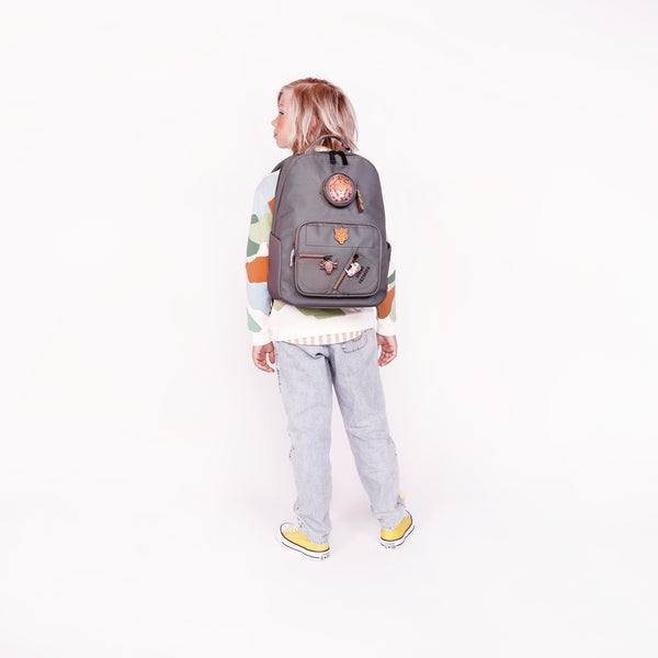 Trendy backpack for boys from 6 years. The New Bobbie Big Five is a rework of the classic Bobbie model. The perfect functional bag with an elegant twist.
