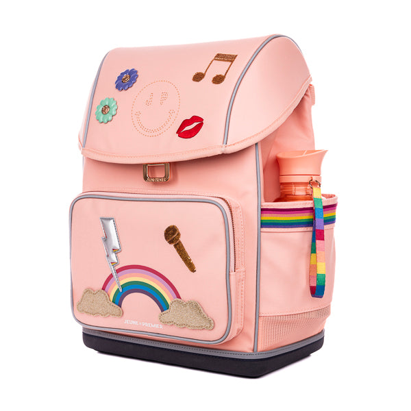 Ergonomic backpack Lady Gadget Pink for girls from the first year of primary school onwards. The load-bearing system transfers 50% of the weight to the hips.