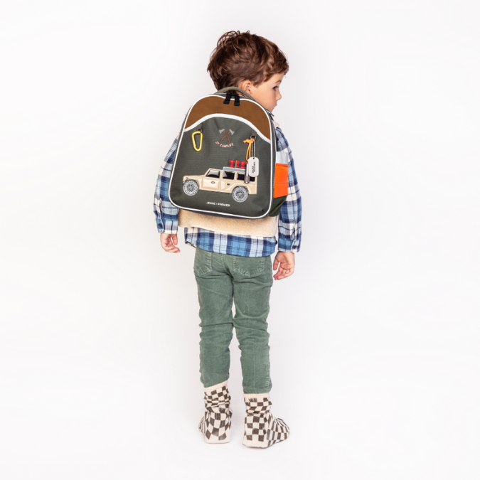 Ergonomic, trendy backpack for toddlers from 2 years old. If you want your toddler to walk the road to independence, the Ralphie Camp Life is a key piece.