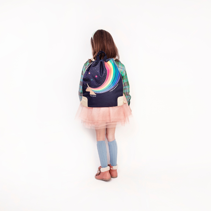 Trendy bag for school and leisure for all ages. If you are looking for a multifunctional piece, this is the one you need! This bag is a true chameleon: wear it as a tote when you hit the city, a fashionable backpack on a field trip or as a water repellent gym bag.