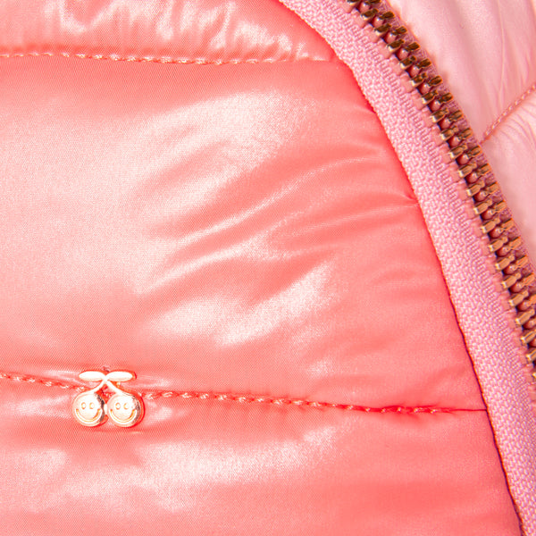 Ergonomic, trendy Jeune Premier Puffer Pink backpack for toddlers and preschoolers (from 2 years old).