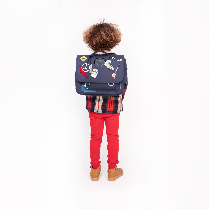 Check out the Jeune Premier bestseller: the It Bag Midi schoolbag is a true back-to-school essential. The navy blue Mr. Gadget design full of cool gadgets is Jeune Premier's all-time bestseller for boys.