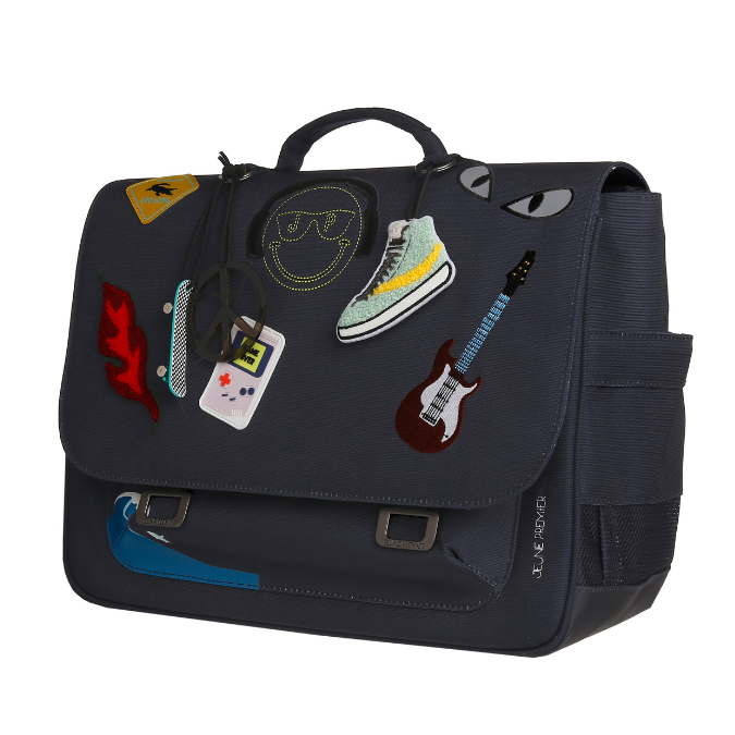Check out the Jeune Premier bestseller: the It Bag Midi schoolbag is a true back-to-school essential. The navy blue Mr. Gadget design full of cool gadgets is Jeune Premier's all-time bestseller for boys.