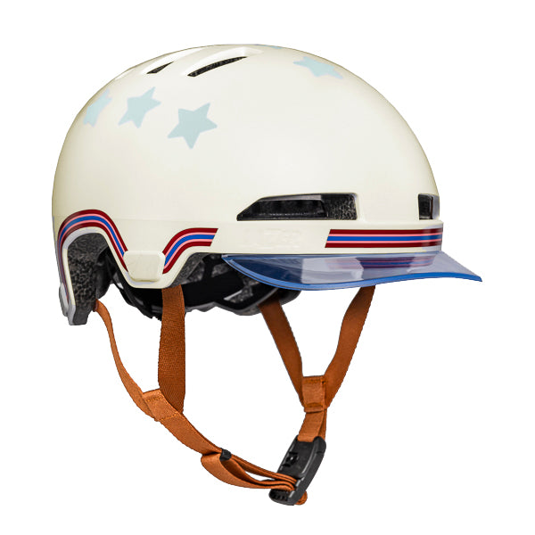 Fashionable Jeune Premier x Lazer bike helmet with KinetiCore technology for kids and teens. A new standard in unequalled safety and fashion is born!