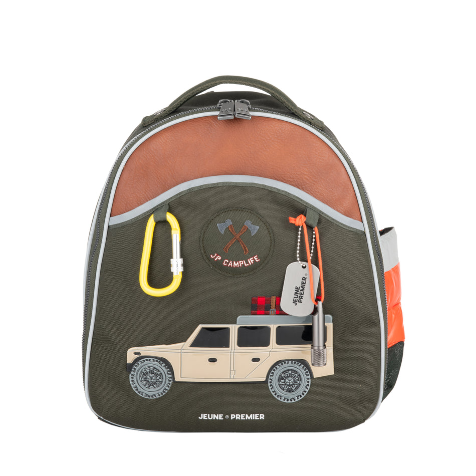 Ergonomic, trendy backpack for toddlers from 2 years old. If you want your toddler to walk the road to independence, the Ralphie Camp Life is a key piece.