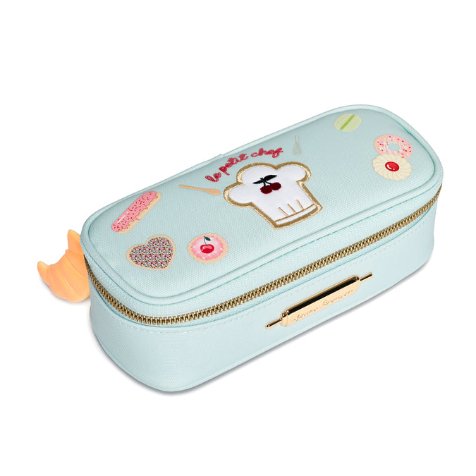 Pencil Box Le Petit Chef in baby blue with pastry chef design by Jeune Premier
