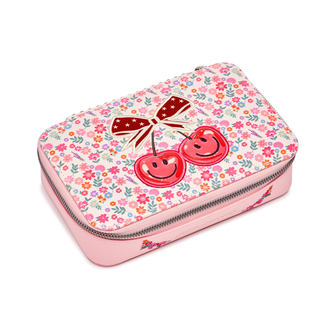 Berry Cute filled pencil case closed view - adorable berry design with sweet fruit pattern by Jeune Premier