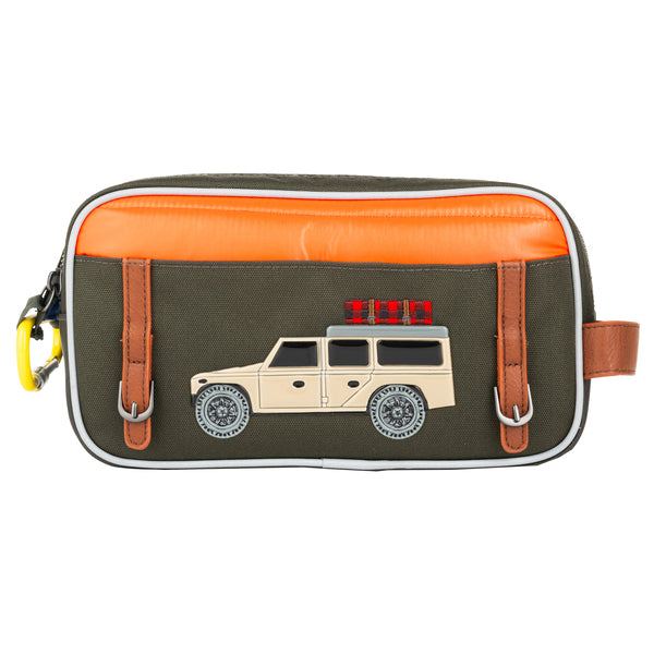 The Travel Pouch by Jeune Premier is a compact, stylish accessory with two zippers for easy organization. It’s the perfect travel companion!