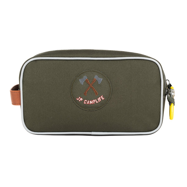 The Travel Pouch by Jeune Premier is a compact, stylish accessory with two zippers for easy organization. It’s the perfect travel companion!