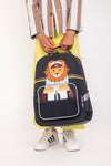 Boy wearing Jeune Premier New Bobbie King of the Cobbles school backpack, age 6 and up