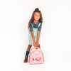 Toddler wearing Jeune Premier Ralphie backpack Mermaids