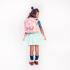 Child wearing Jeune Premier Ralphie Mermaids preschool backpack