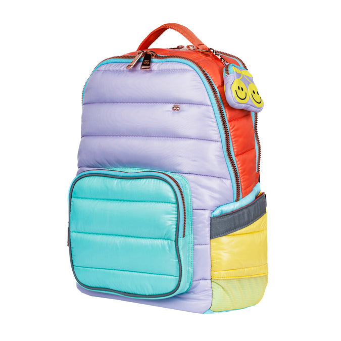 Jeune Premier New Bobbie Puffer Pastel Party – ergonomic school backpack for girls aged 6+