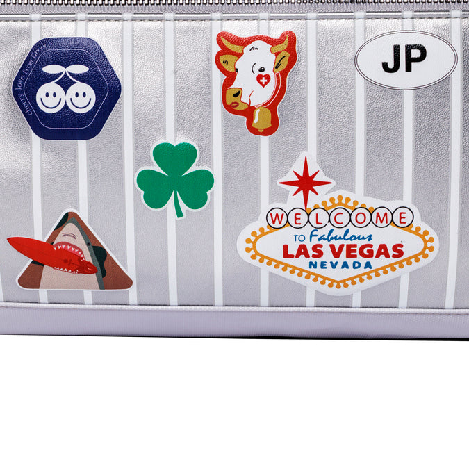 Jeune Premier Caroline Weekend Bag Jetsetter Silver – lightweight 25L weekend bag in recycled PET, water-repellent and vegan