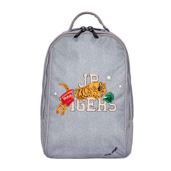 Backpack James - Boxing Tiger (Grey mélange)