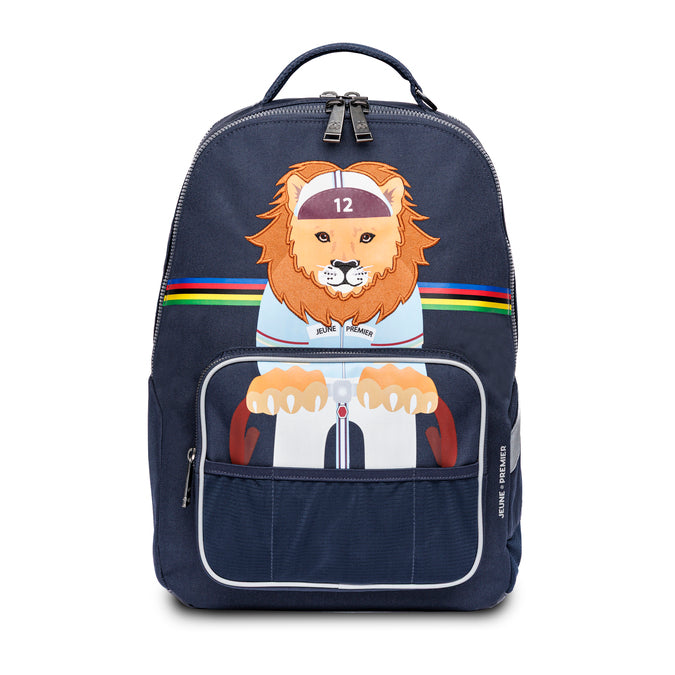 Jeune Premier New Bobbie King of the Cobbles ergonomic school backpack for boys, front view