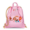 City Bag Mermaids by Jeune Premier – pink girls’ gym and swim bag with embroidered mermaids design