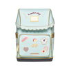 Ergomaxx Le Petit Chef ergonomic school backpack in baby blue with pastry chef design for girls ages 6-10