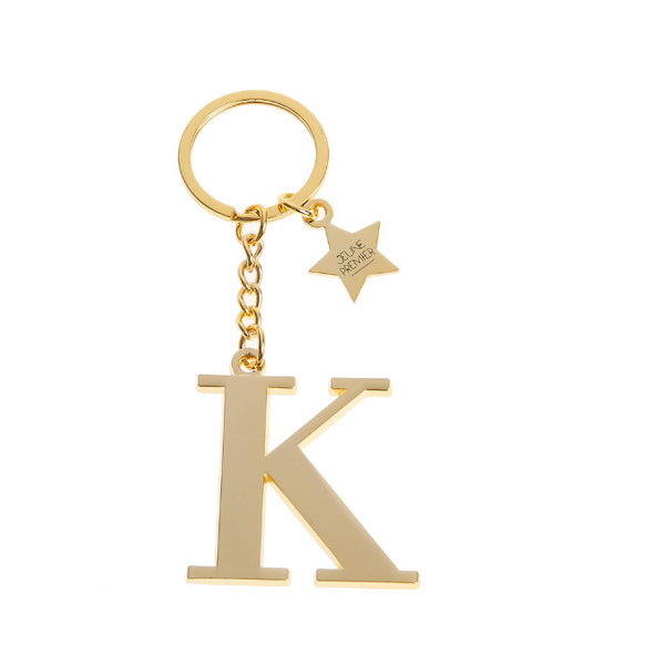 Keychain Letter Gold - K