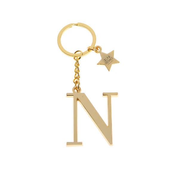 Keychain Letter Gold - N