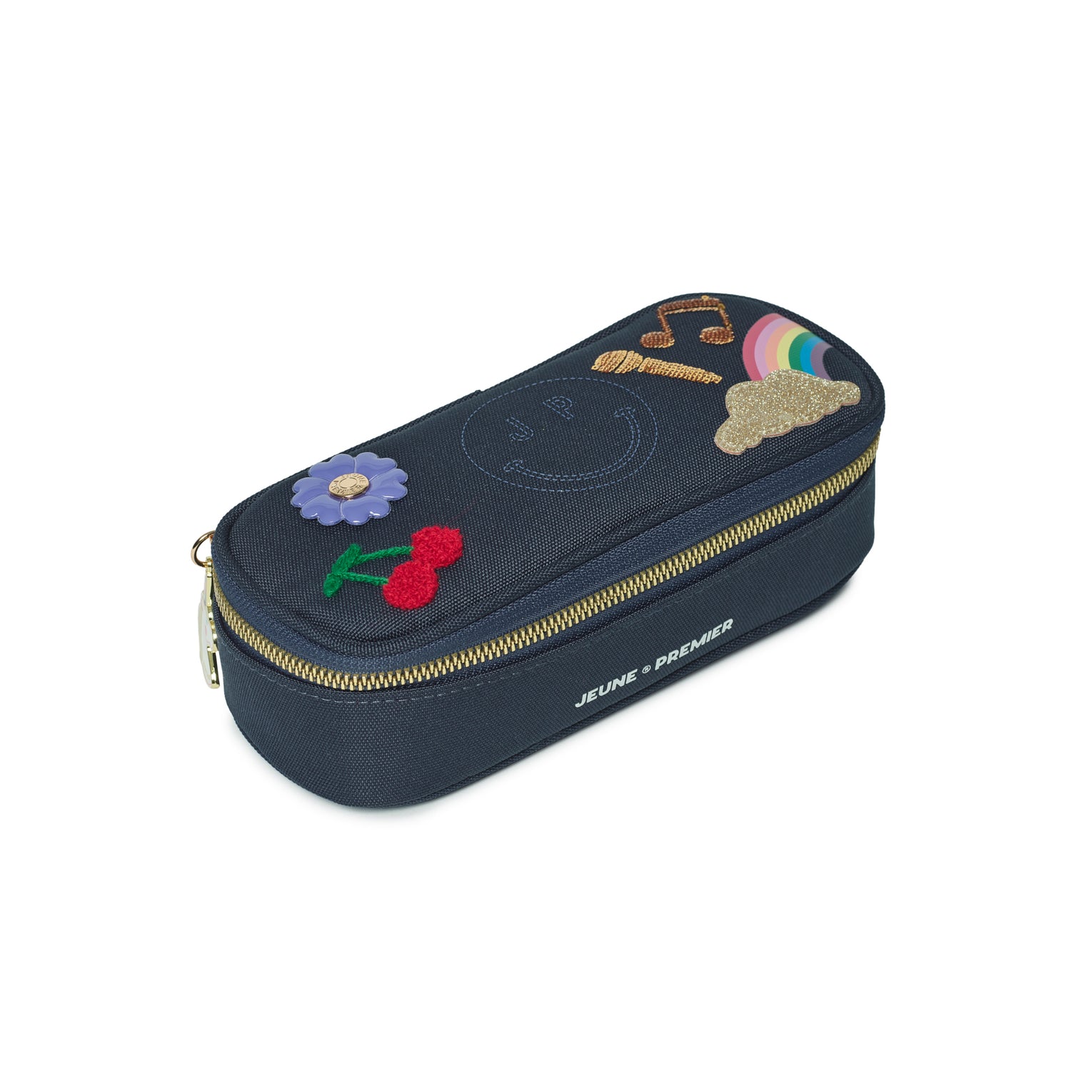 Jeune Premier Pencil Box Lady Gadget Blue – closed view matching pencil case