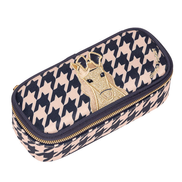 Pencil Box - Houndstooth Horse