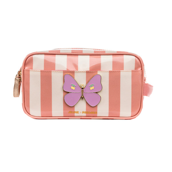 Travel Pouch - Butterfly Stripe
