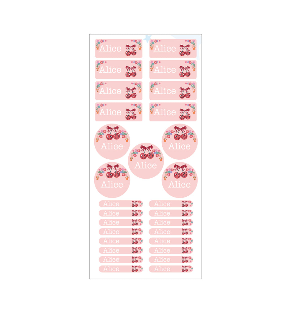Name Label Set - Berry Cute