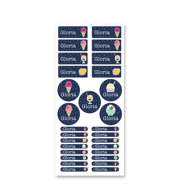 Name Label Set - Disco Dip